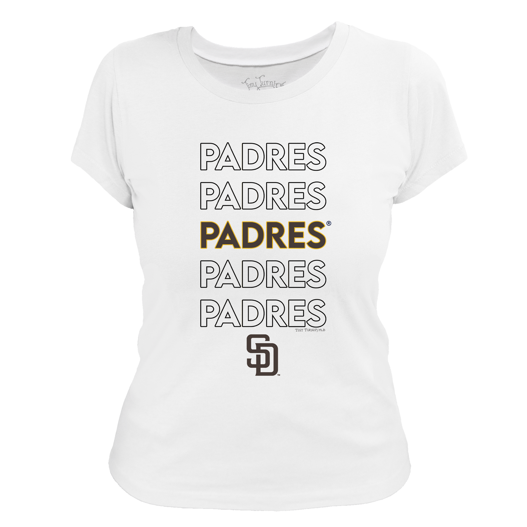 San Diego Padres Stacked Tee Shirt