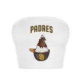 San Diego Padres Sundae Helmet Crop Tube Top