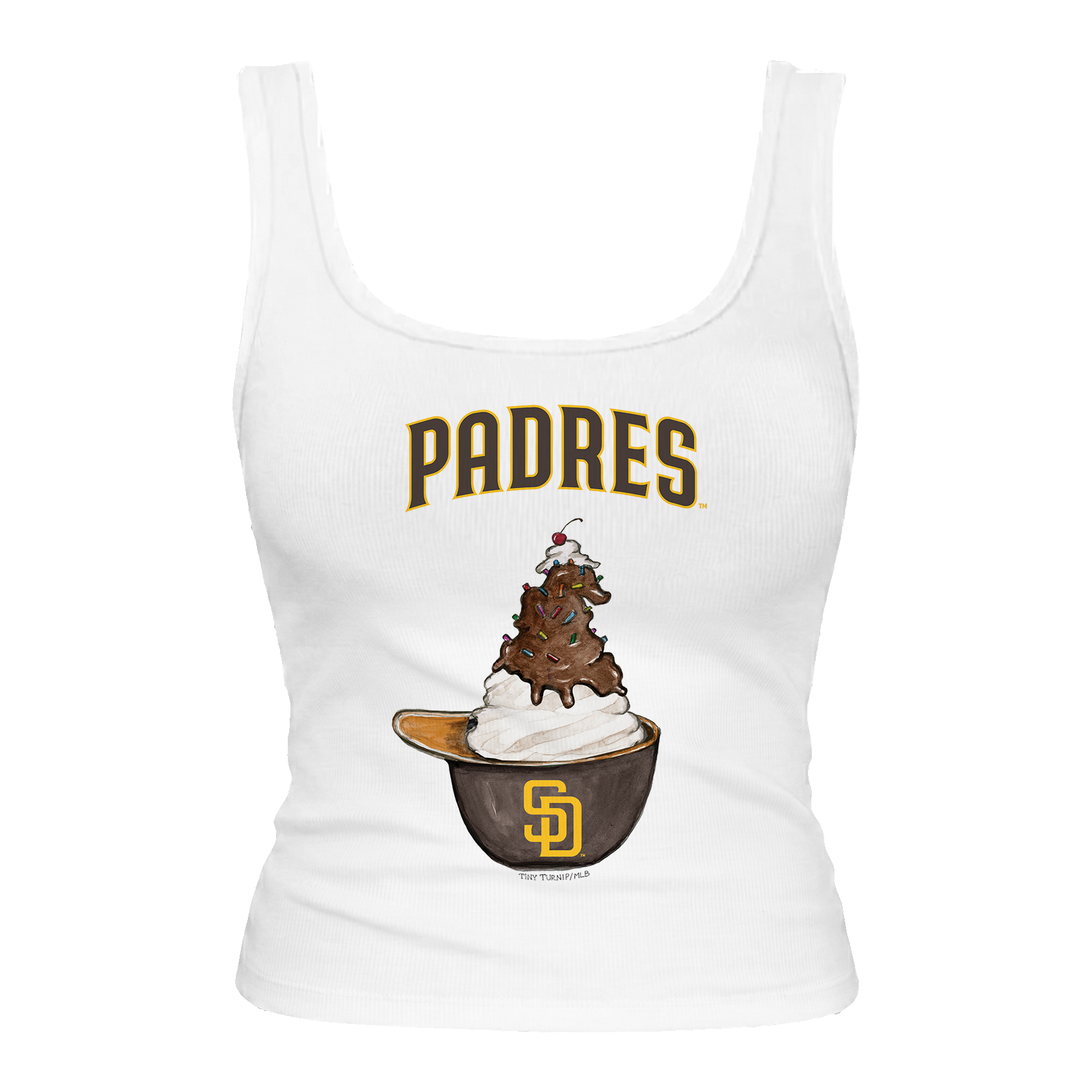 San Diego Padres Sundae Helmet Emmy Tank