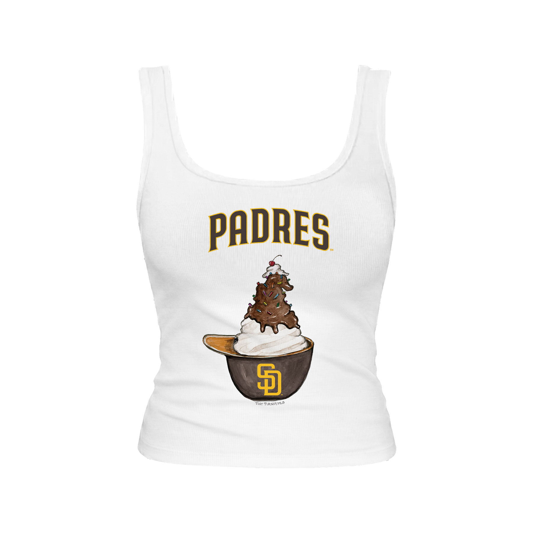 San Diego Padres Sundae Helmet Emmy Tank