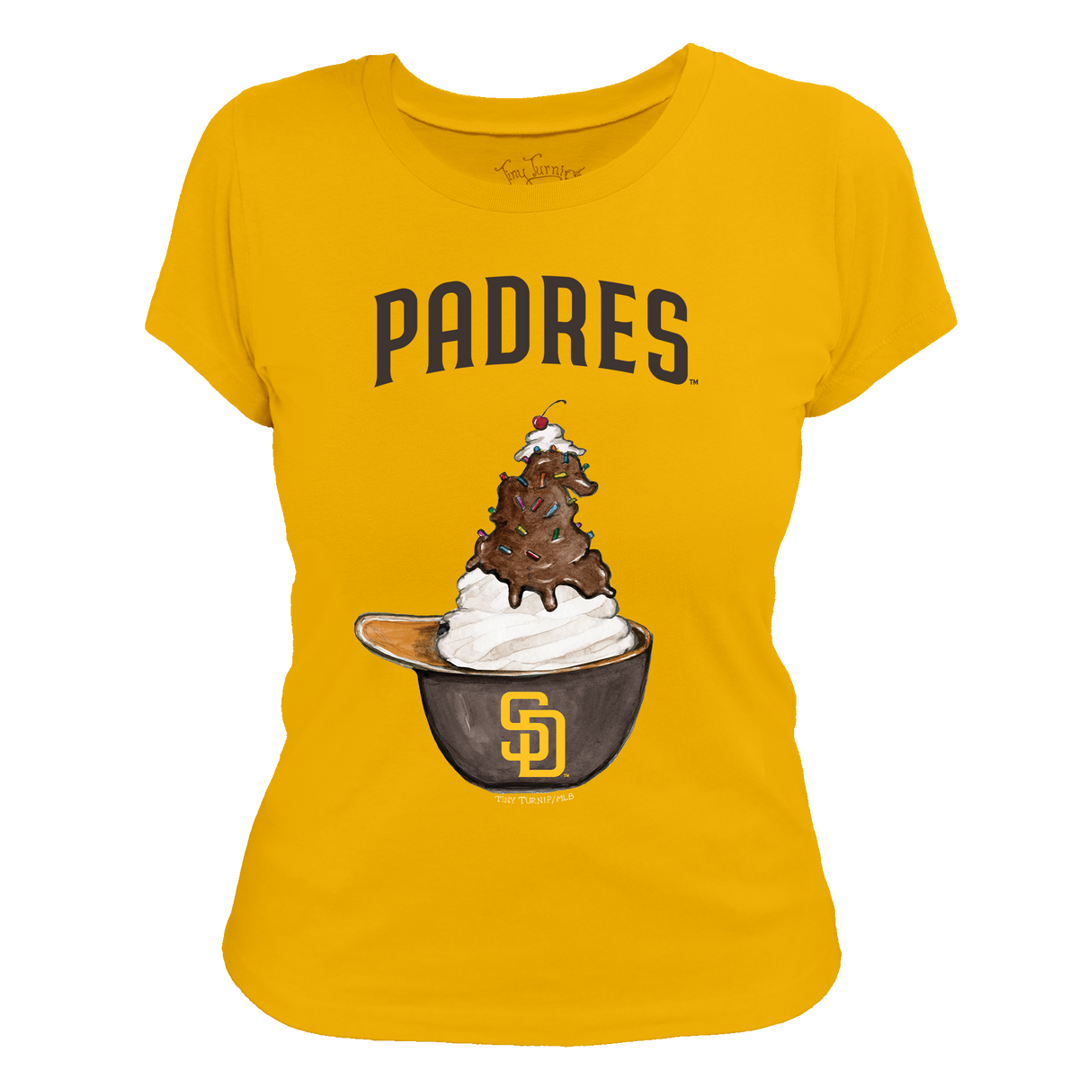 San Diego Padres Sundae Helmet Women's Tee Shirt