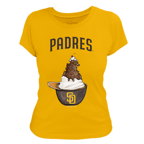 San Diego Padres Sundae Helmet Women's Tee Shirt