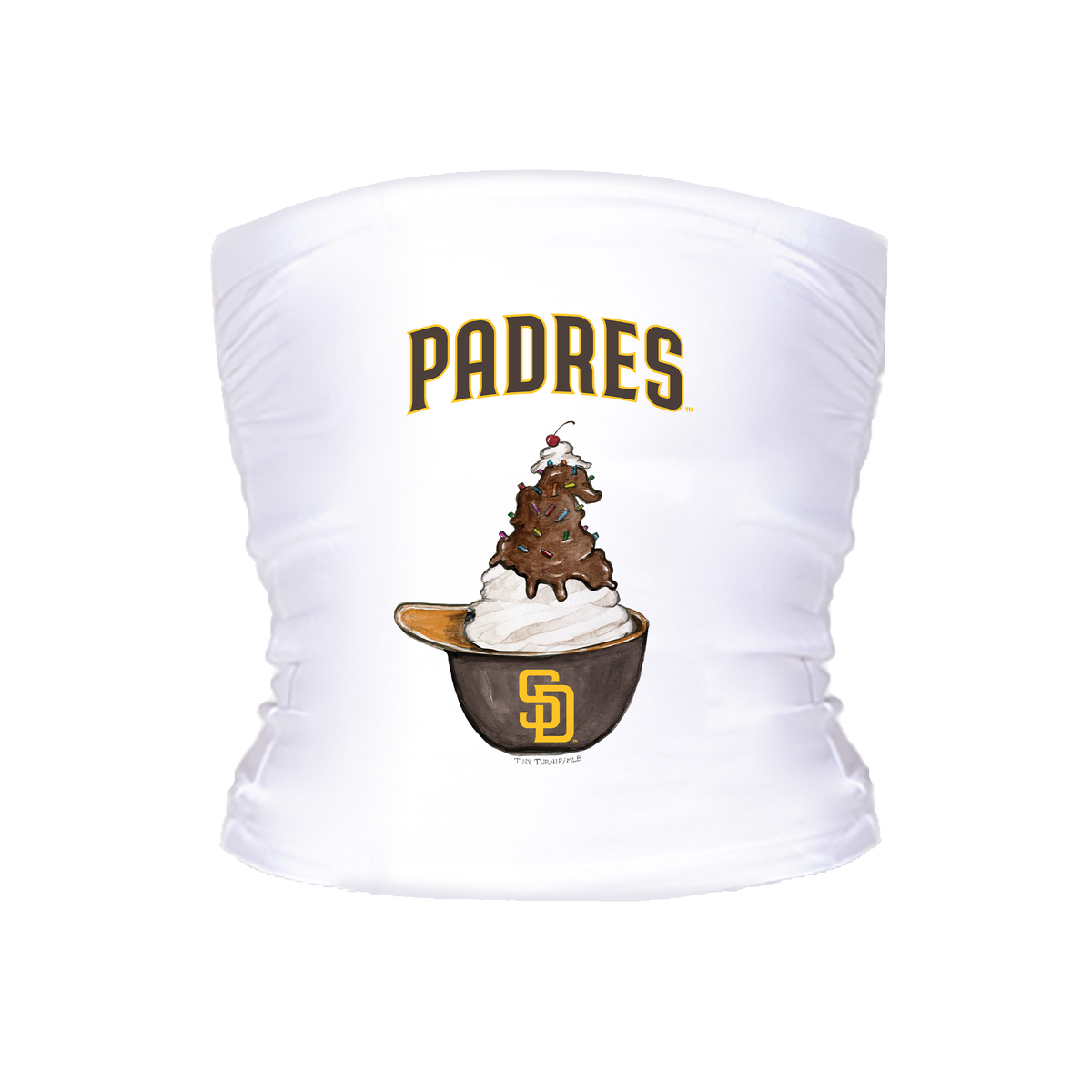 San Diego Padres Sundae Helmet Crop Tube Top