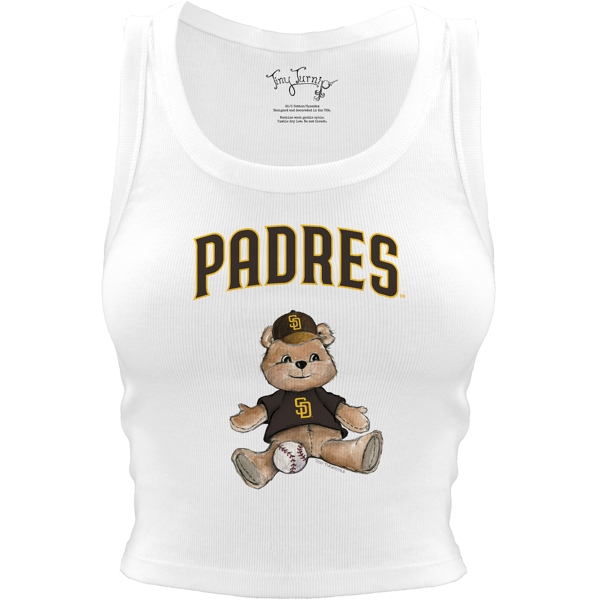 San Diego Padres Teddy Crop Tank– Tiny Turnip