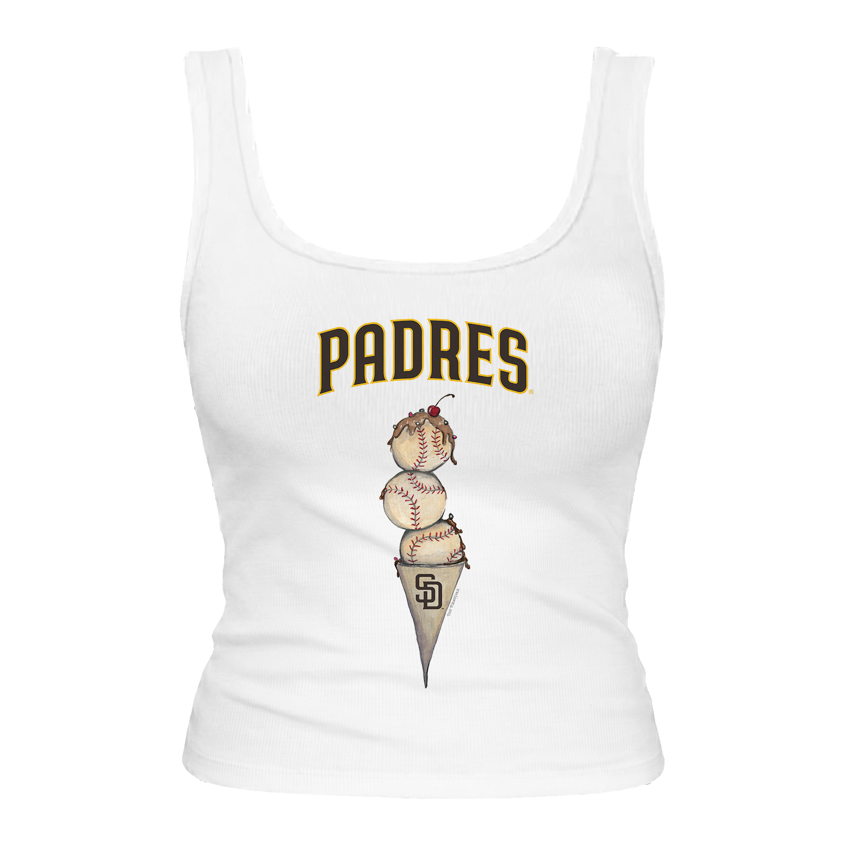 San Diego Padres Triple Scoop Emmy Tank