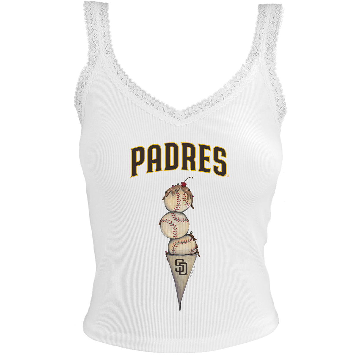 San Diego Padres Triple Scoop Lace Tank