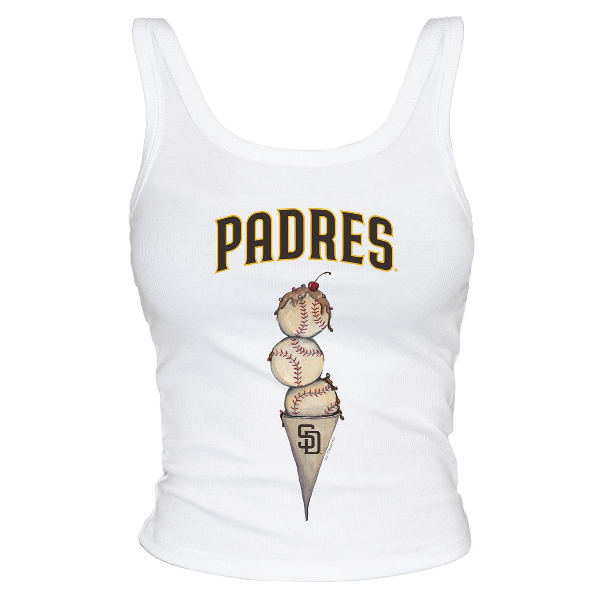 San Diego Padres Triple Scoop OG Ribbed Tank– Tiny Turnip