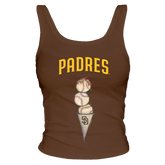 San Diego Padres Triple Scoop Ribbed Tank