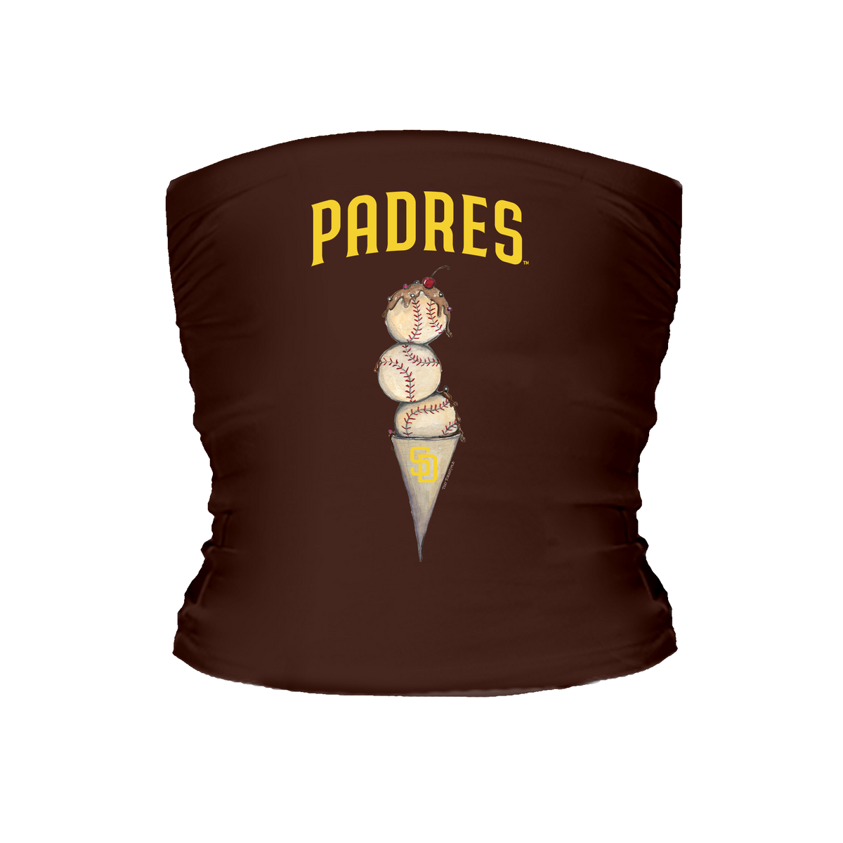 San Diego Padres Triple Scoop Tube Top - Tiny Turnip