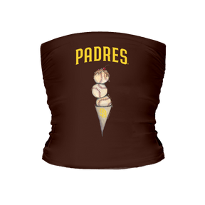 San Diego Padres Triple Scoop Tube Top - Tiny Turnip