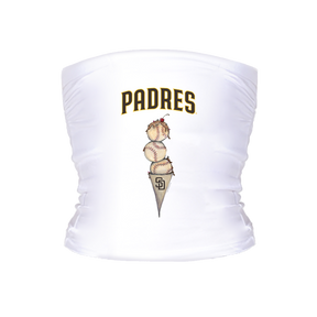 San Diego Padres Triple Scoop Tube Top - Tiny Turnip