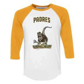 San Diego Padres Velociraptor 3/4 Gold Sleeve Raglan