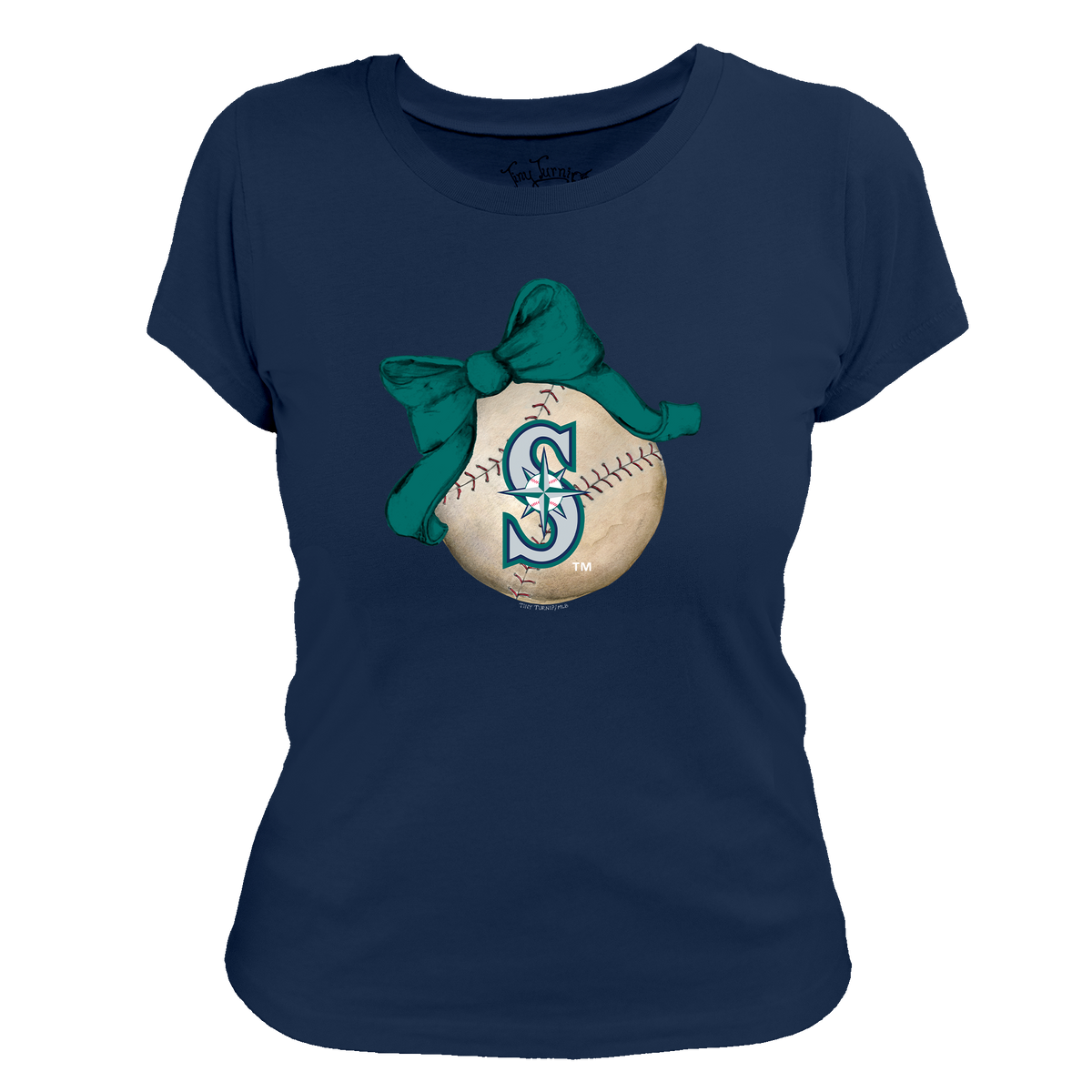 Seattle Mariners Baseball Bow Tee Shirt