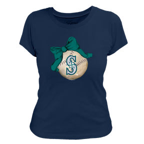 Seattle Mariners Baseball Bow Tee Shirt