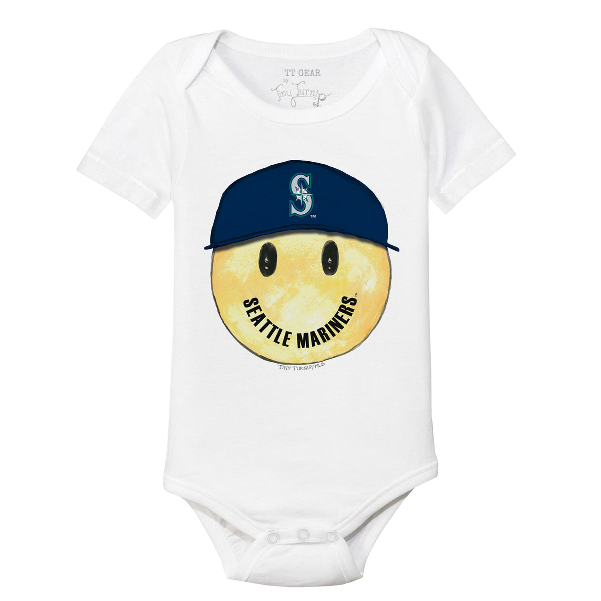 Seattle Mariners Smiley Short Sleeve Snapper