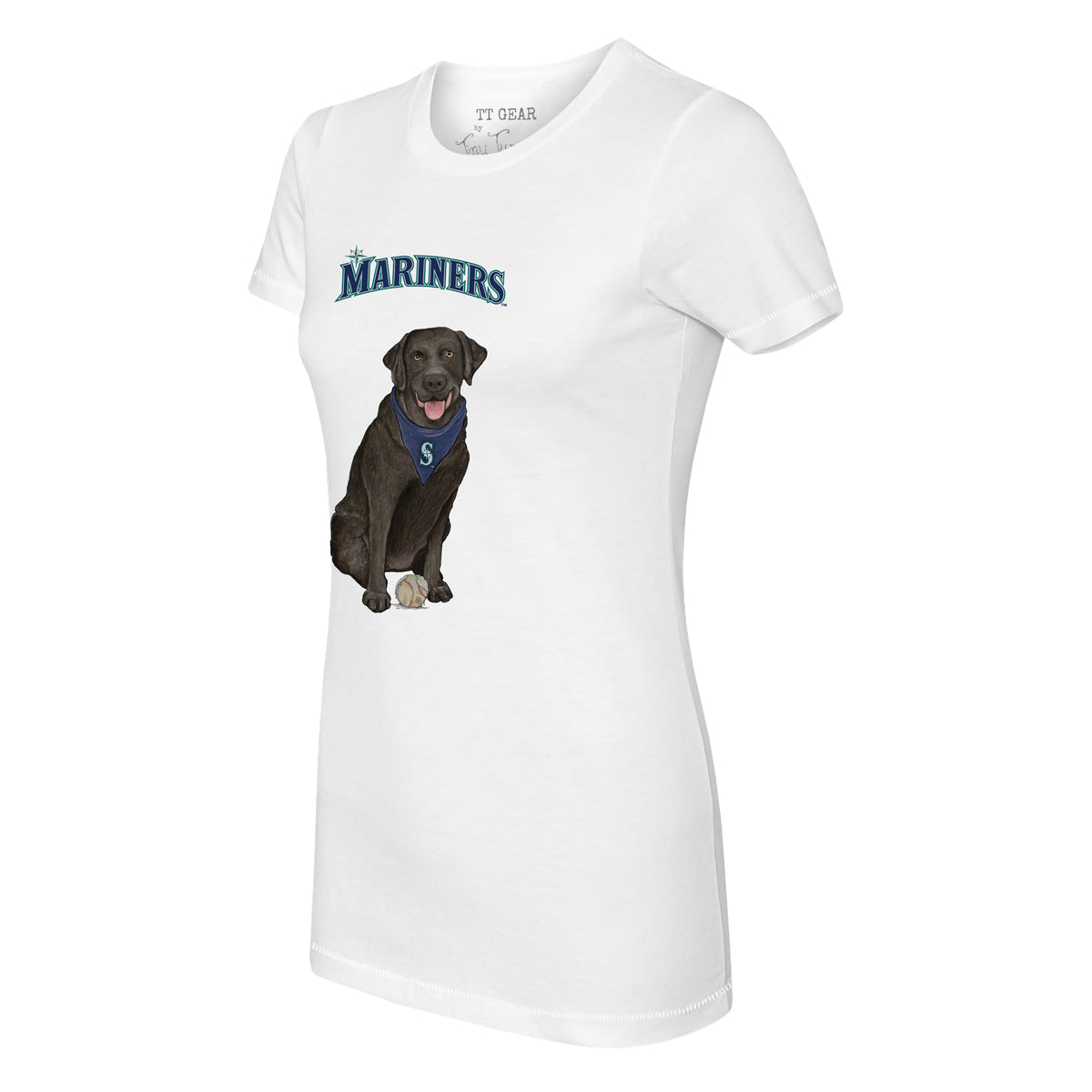 Seattle Mariners Black Labrador Retriever Tee Shirt