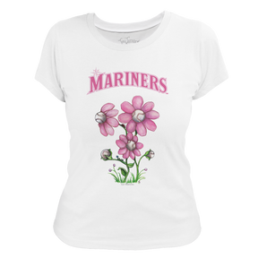 Seattle Mariners Blooming Baseballs Tee Shirt