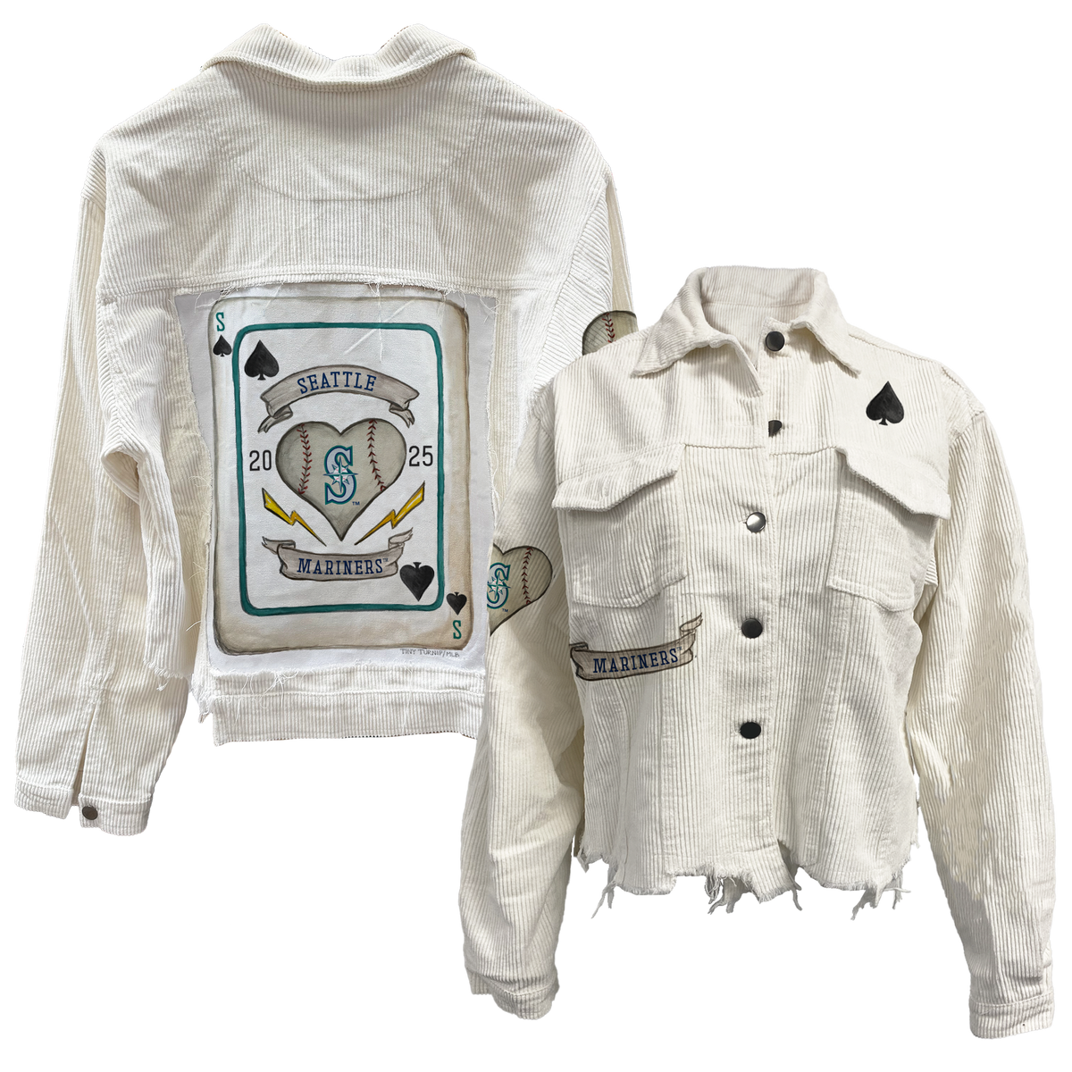 Seattle Mariners Card White Cord Jacket