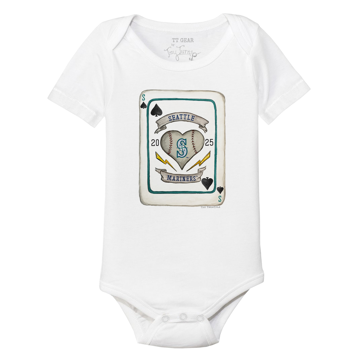 Seattle Mariners Card Short Sleeve Snapper