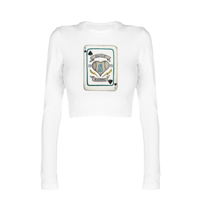 Seattle Mariners Card Candice Crop Long Sleeve