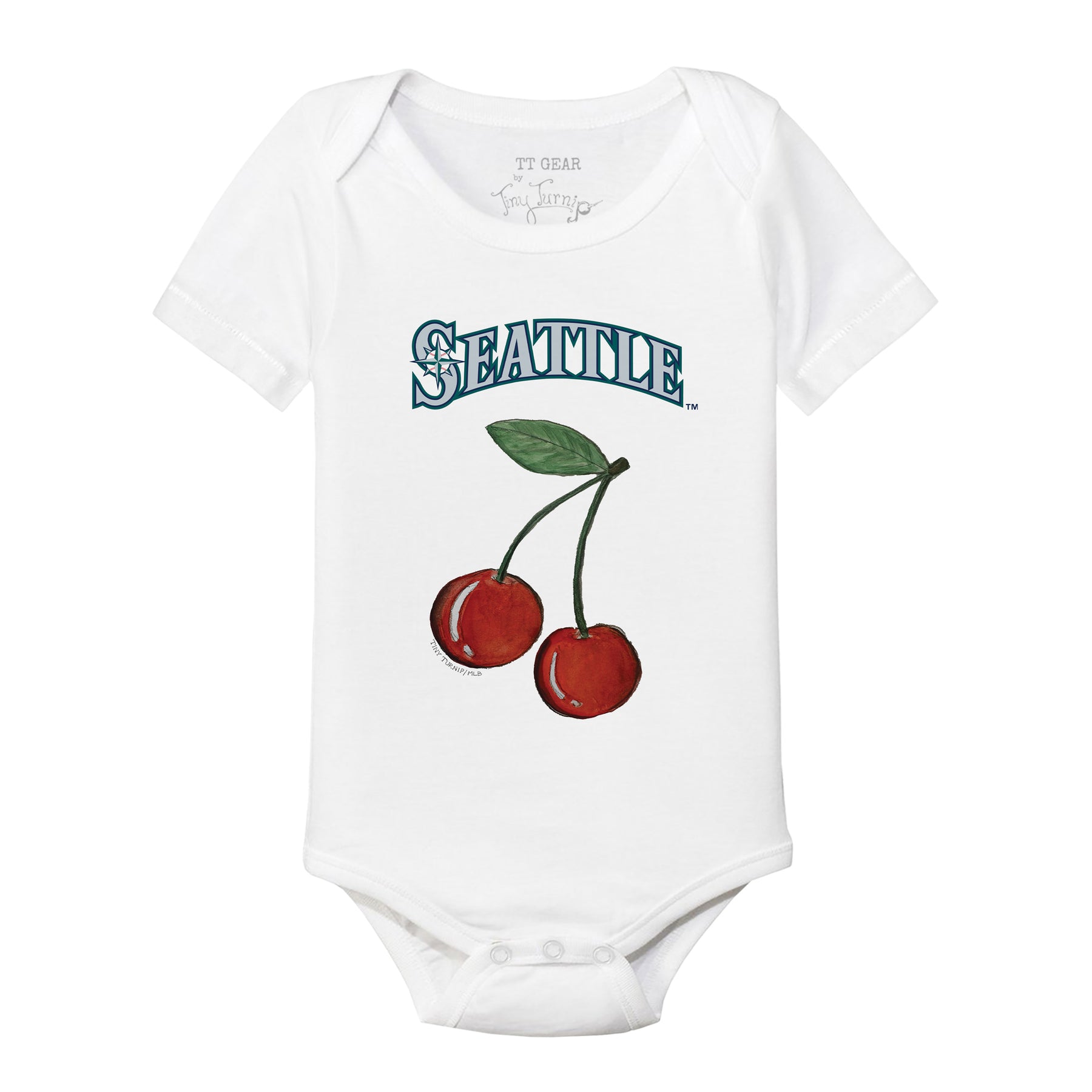 Seattle Mariners Cherries Short Sleeve Snapper