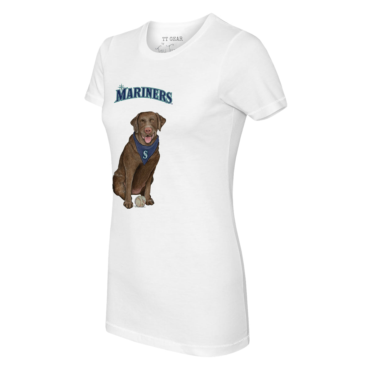 Seattle Mariners Chocolate Labrador Retriever Tee Shirt
