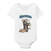 Seattle Mariners Cowboy Boot Short Sleeve Snapper