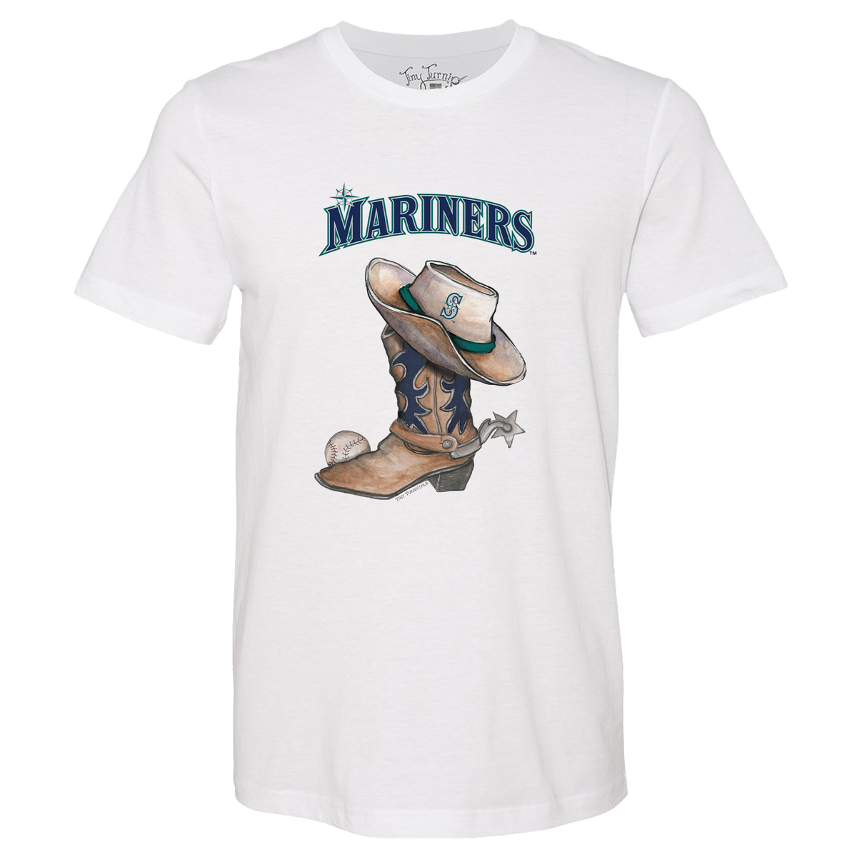 Seattle Mariners Cowboy Boot Unisex Tee Shirt