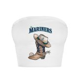 Seattle Mariners Cowboy Boot Crop Tube Top