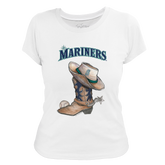 Seattle Mariners Cowboy Boot Women's Tee Shirt