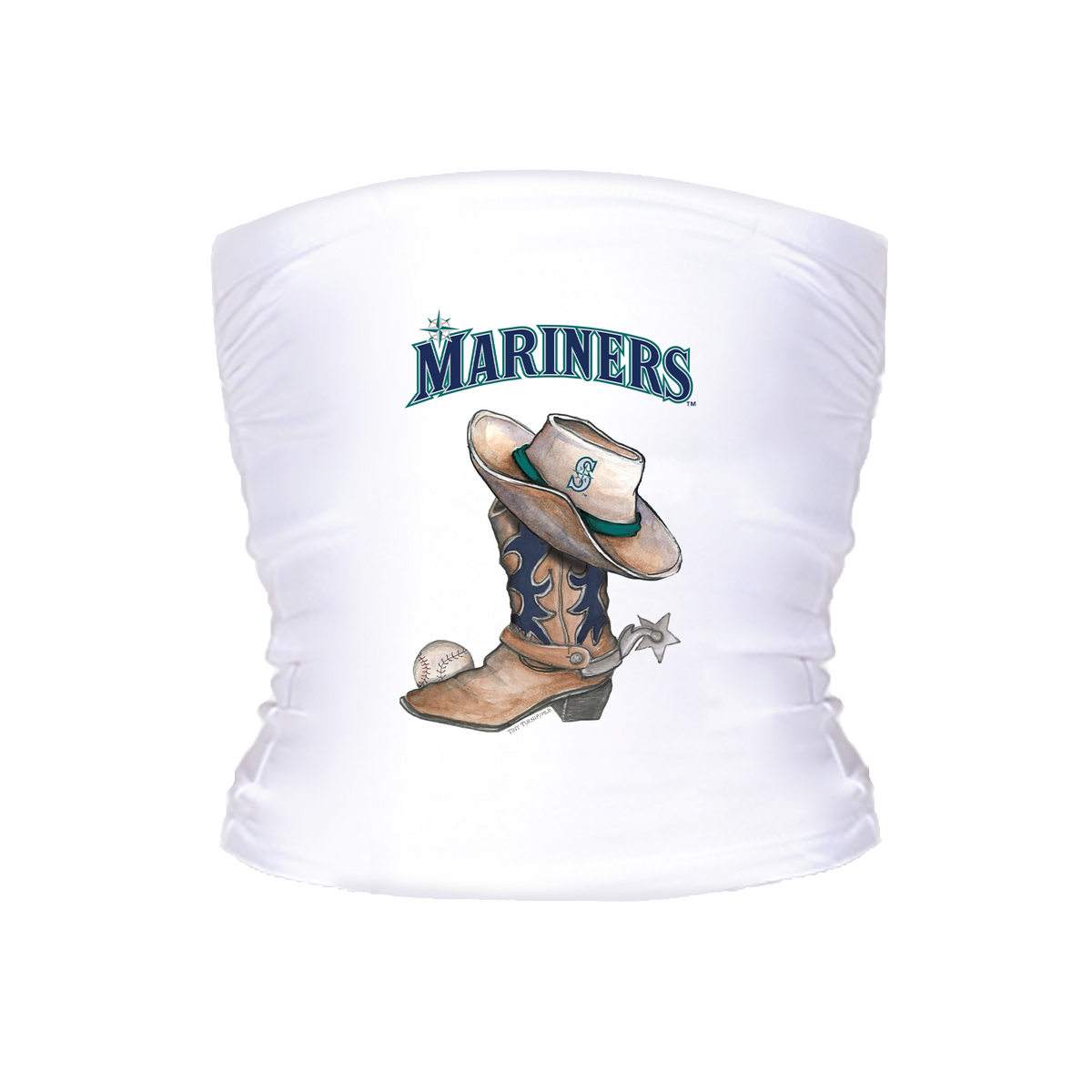 Seattle Mariners Cowboy Boot Crop Tube Top