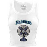 Seattle Mariners Fan Crop Tank