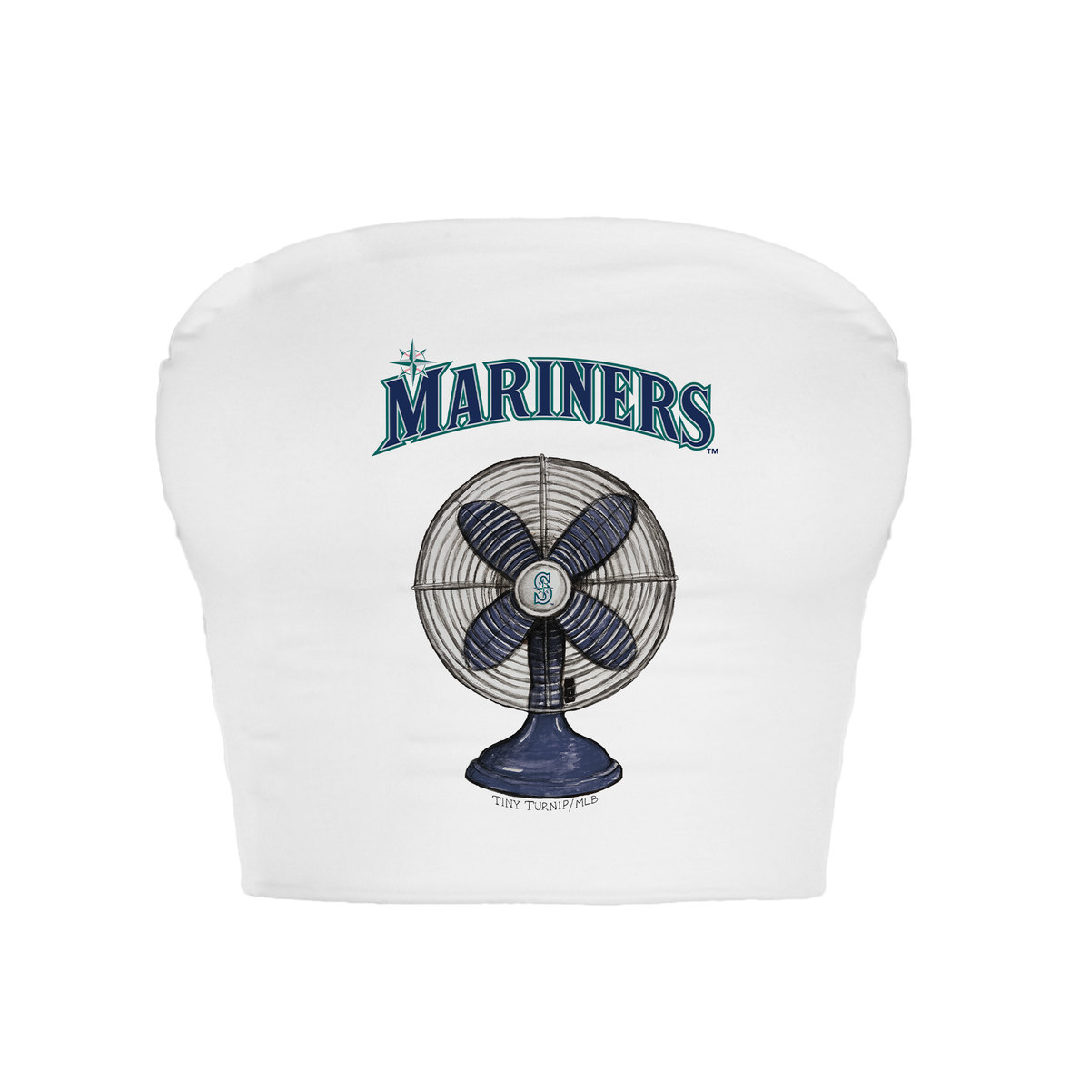 Seattle Mariners Fan Crop Tube Top