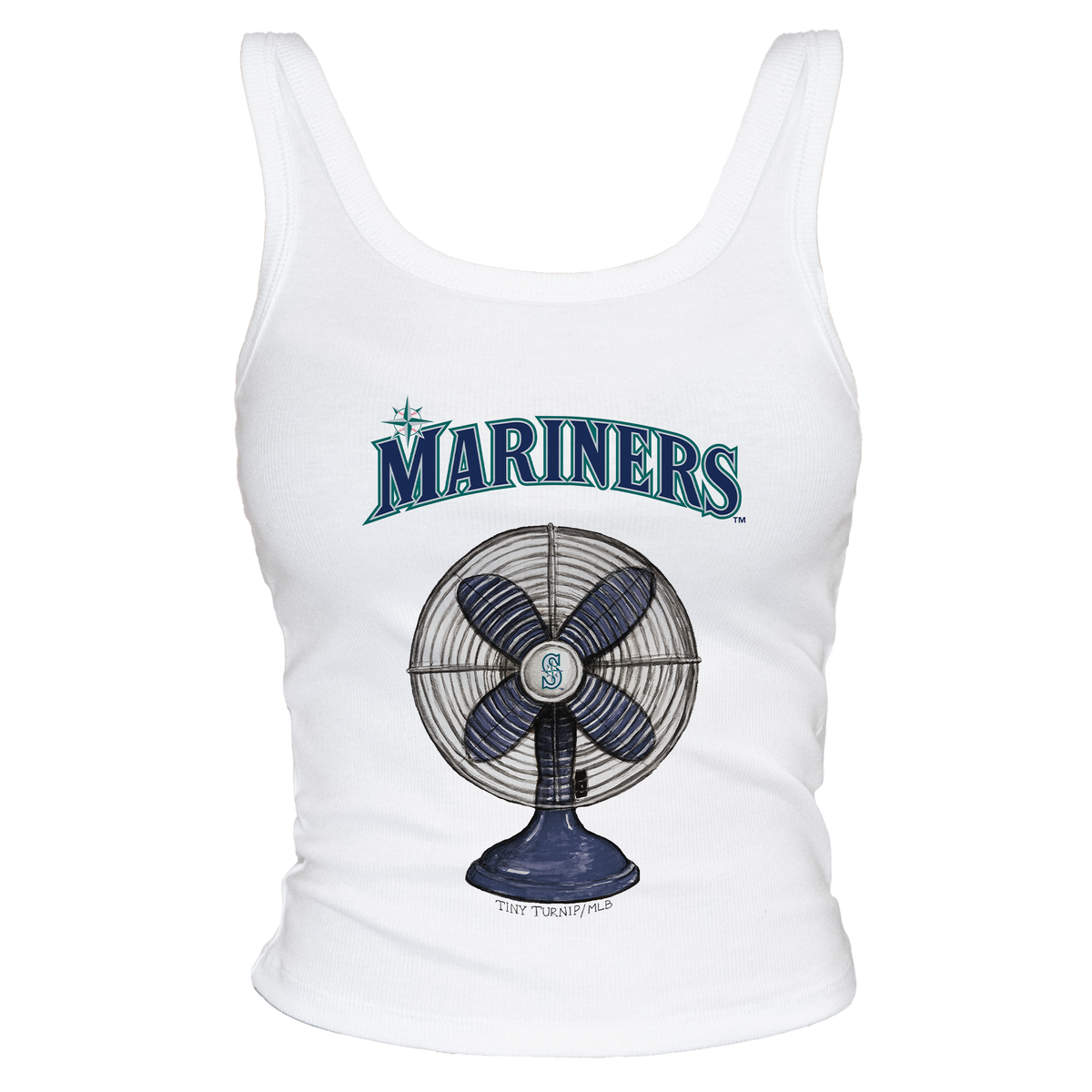 Seattle Mariners Fan Crop Tank - Tiny Turnip