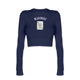 Seattle Mariners Card Candice Crop Long Sleeve
