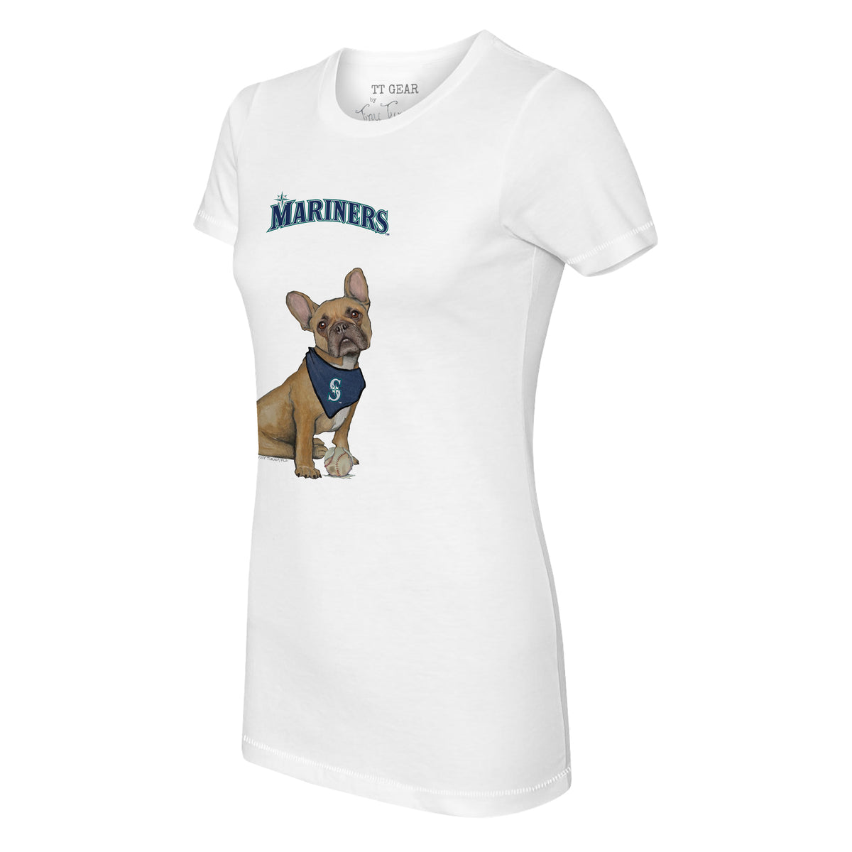 Seattle Mariners French Bulldog Tee Shirt