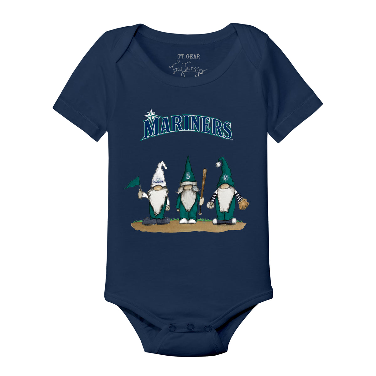 Seattle Mariners Gnomes Short Sleeve Snapper