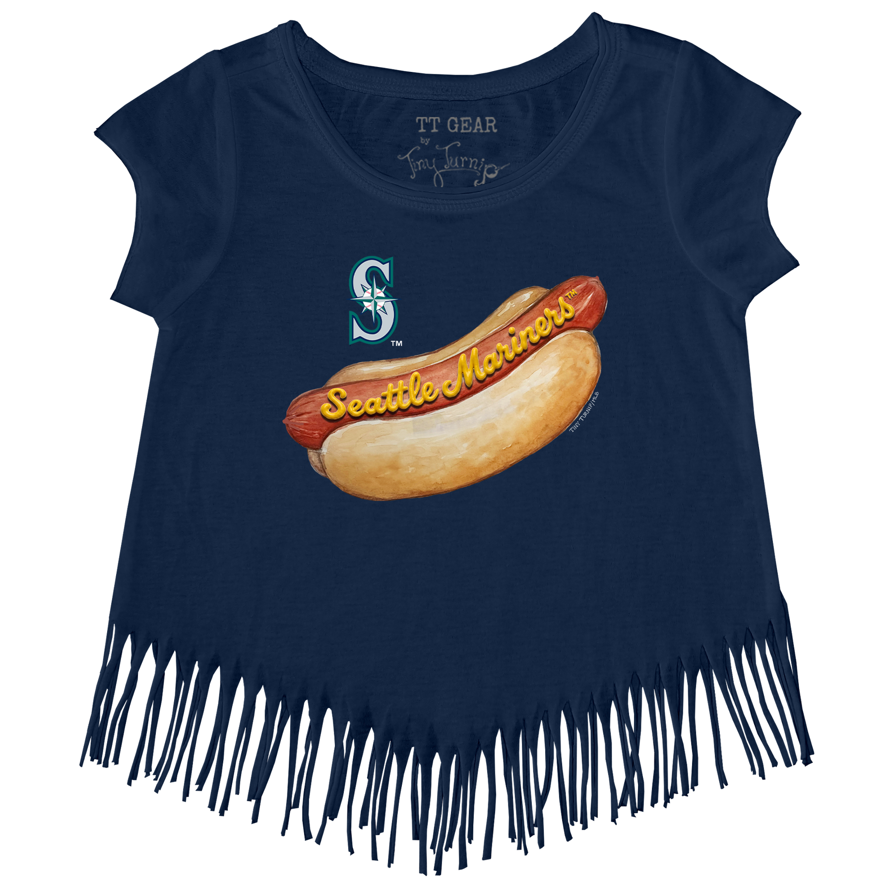 Seattle Mariners Hot Dog Fringe Tee