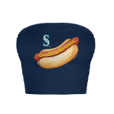 Seattle Mariners Hot Dog Crop Tube Top