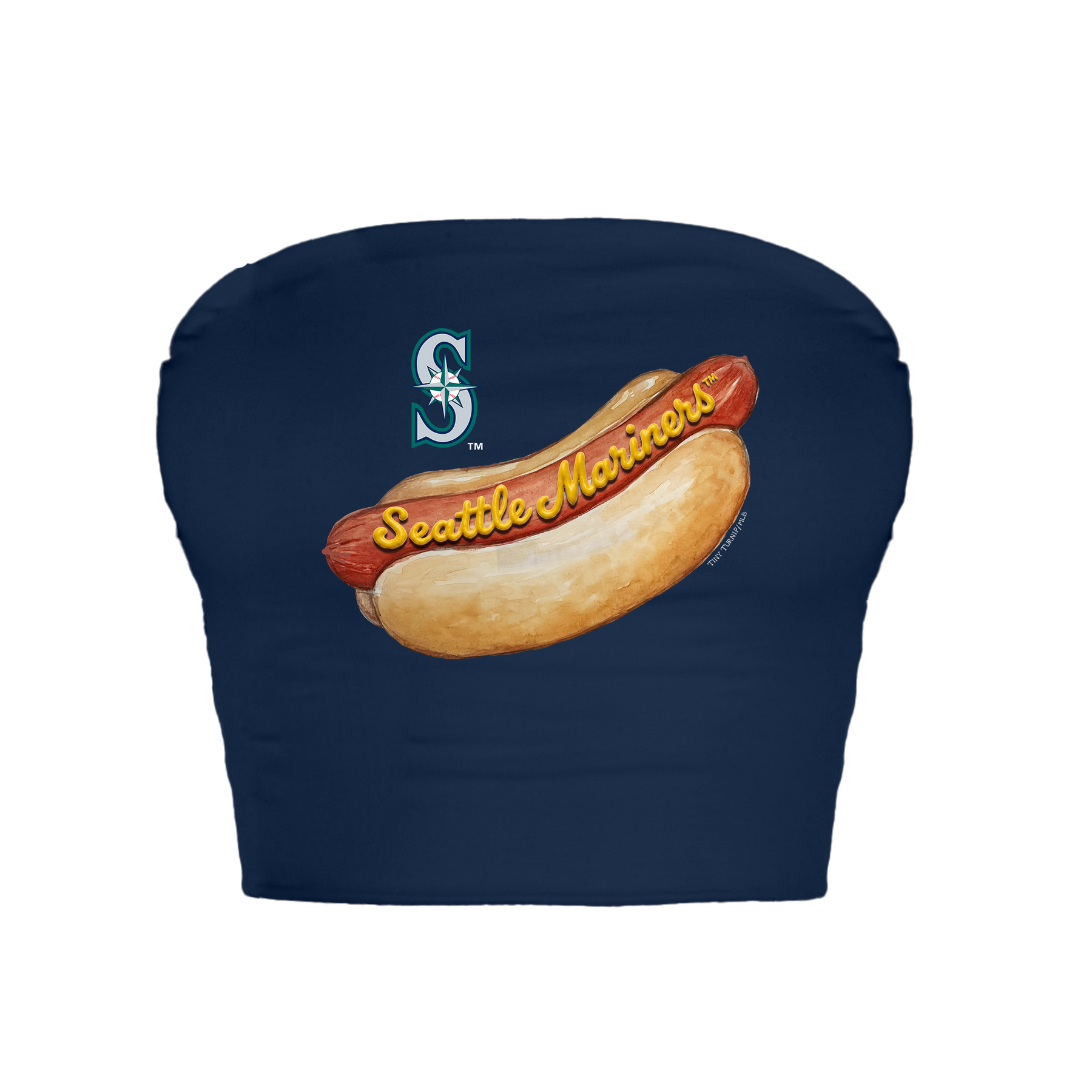 Seattle Mariners Hot Dog Crop Tube Top