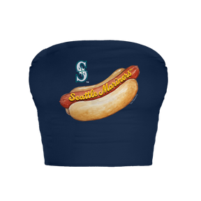 Seattle Mariners Hot Dog Crop Tube Top