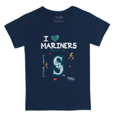 I Heart Mariners Kid's Tee Shirt - Tiny Turnip