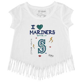 I Heart Mariners Fringe Tee - Tiny Turnip