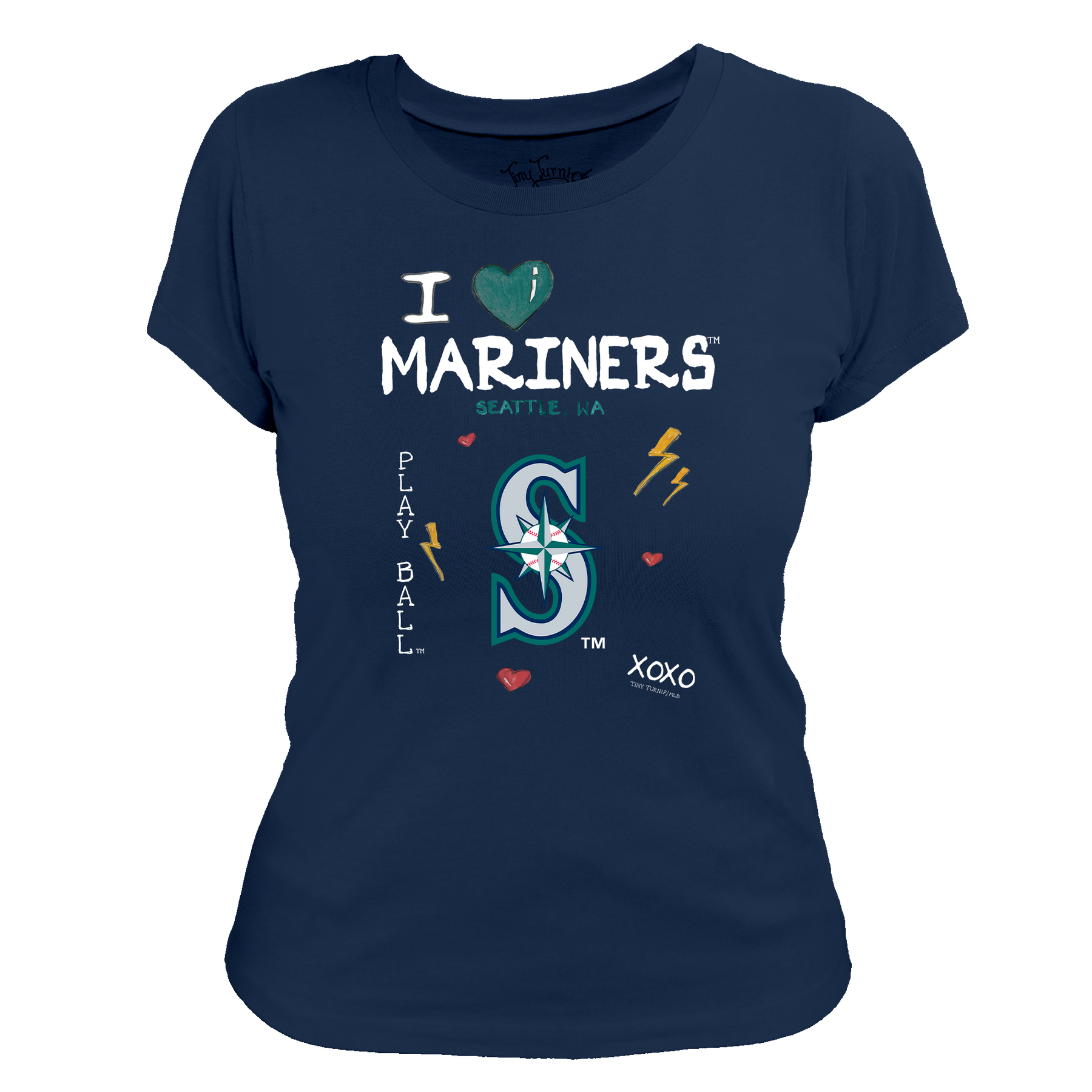 I Heart Mariners Women's Tee Shirt - Tiny Turnip