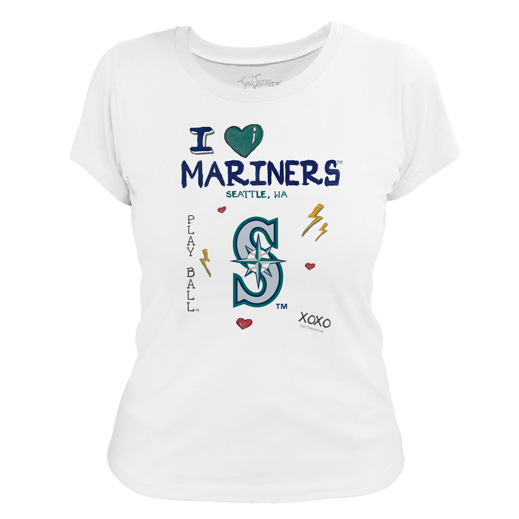 I Heart Mariners Women's Tee Shirt - Tiny Turnip