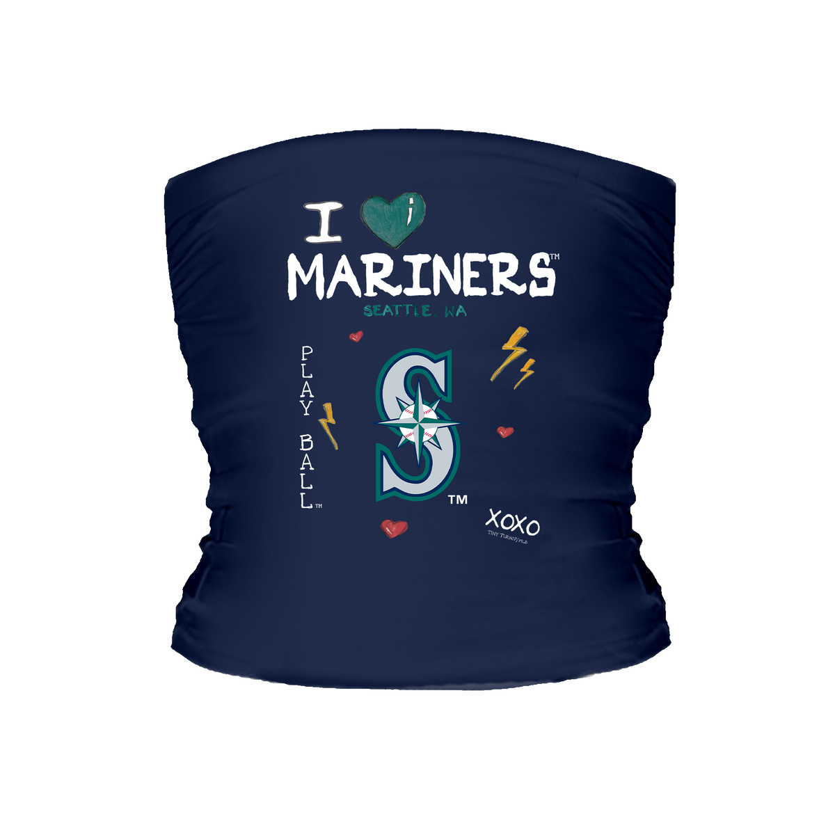 I Heart Mariners Tube Top - Tiny Turnip