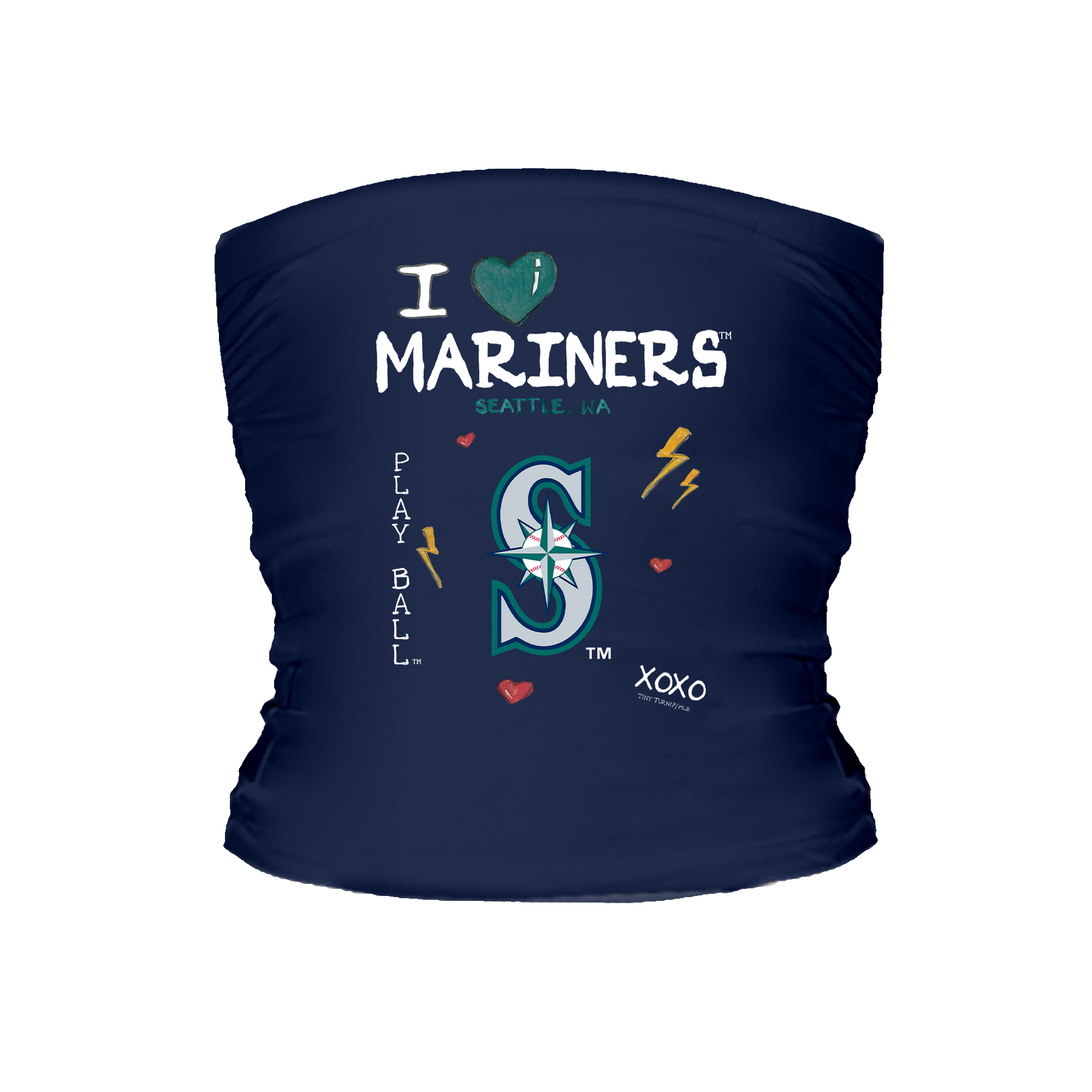 I Heart Mariners Tube Top - Tiny Turnip