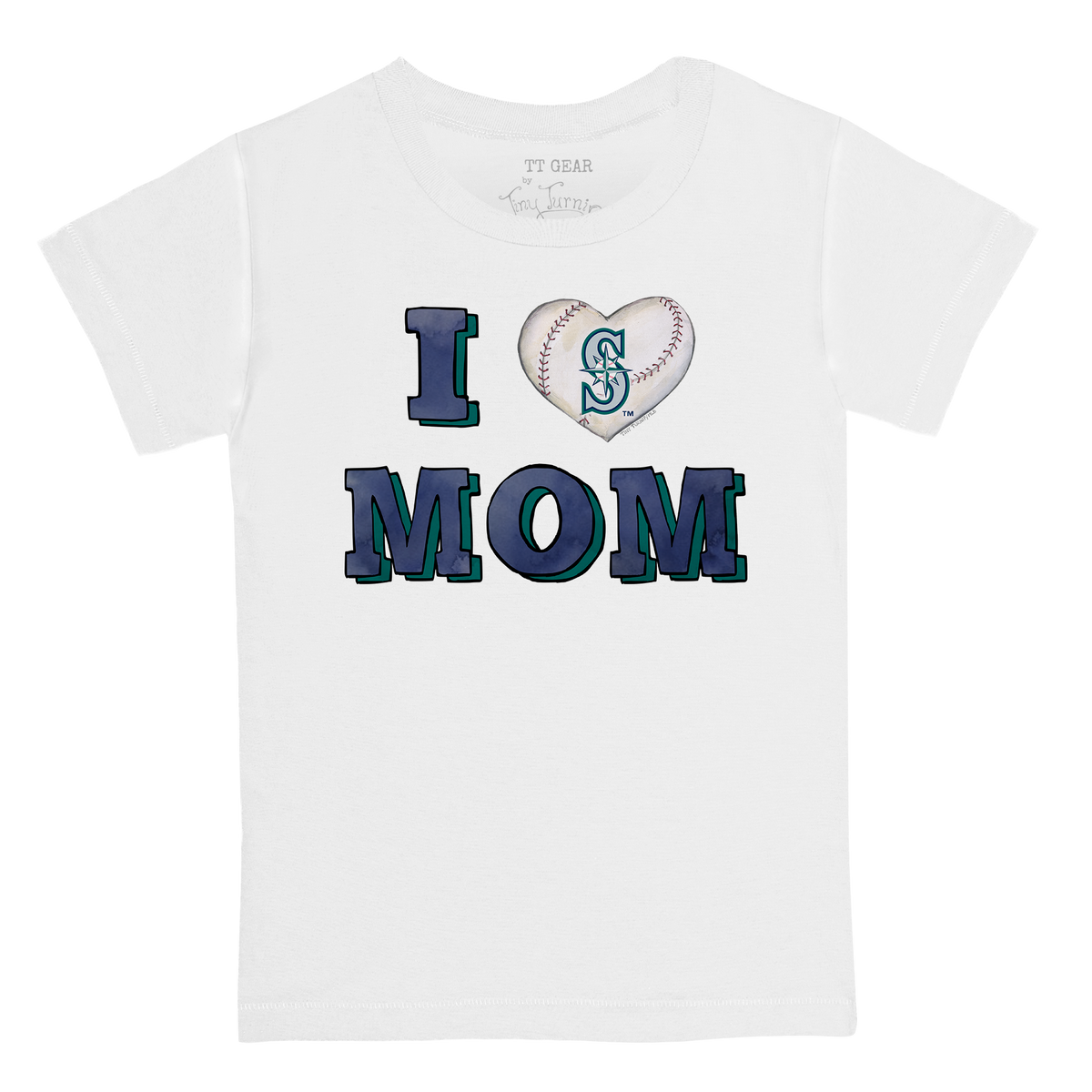 Seattle Mariners I Love Mom Tee Shirt