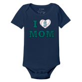 Seattle Mariners I Love Mom Short Sleeve Snapper