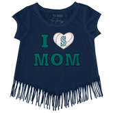 Seattle Mariners I Love Mom Fringe Tee